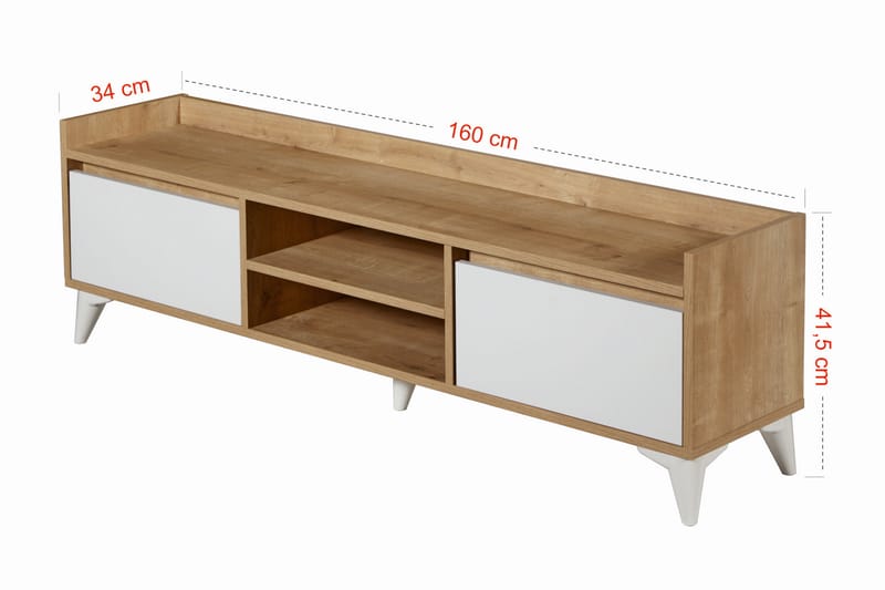 OBURUS Tv-möbelset 160x41,5 cm Blå - Möbler - Vardagsrum - Tv-möbler & mediamöbler - Tv-möbelset
