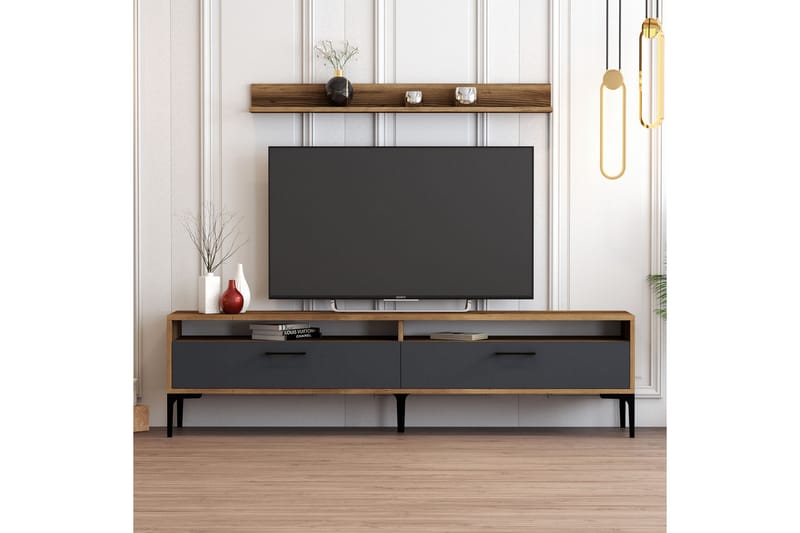 OBURUS Tv-möbelset 180x47 cm Brun - Tv-möbelset