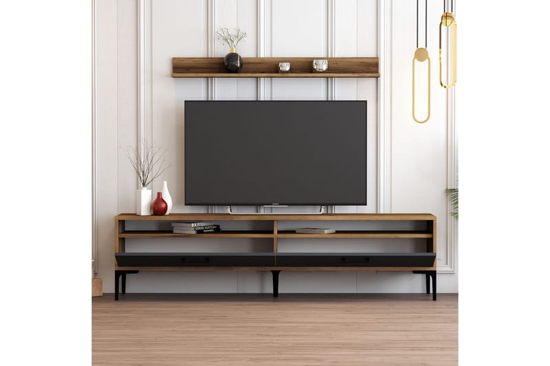 OBURUS Tv-möbelset 180x47 cm Brun - Tv-möbelset