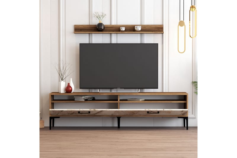 OBURUS Tv-möbelset 180x47 cm Brun - Tv-möbelset