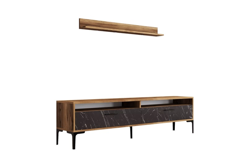 OBURUS Tv-möbelset 180x47 cm Brun - Möbler - Vardagsrum - Tv-möbler & mediamöbler - Tv-möbelset