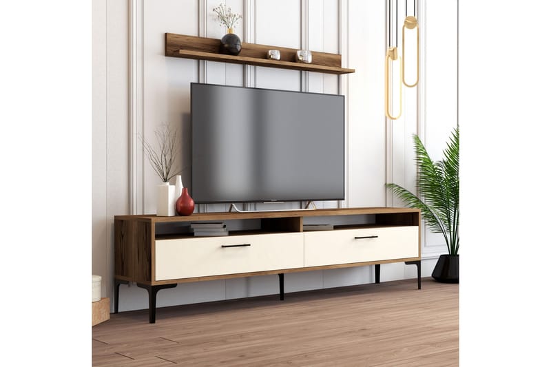 OBURUS Tv-möbelset 180x47 cm Brun - Tv-möbelset