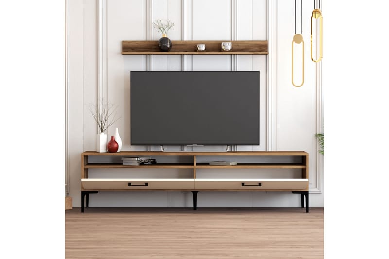 OBURUS Tv-möbelset 180x47 cm Brun - Möbler - Vardagsrum - Tv-möbler & mediamöbler - Tv-möbelset