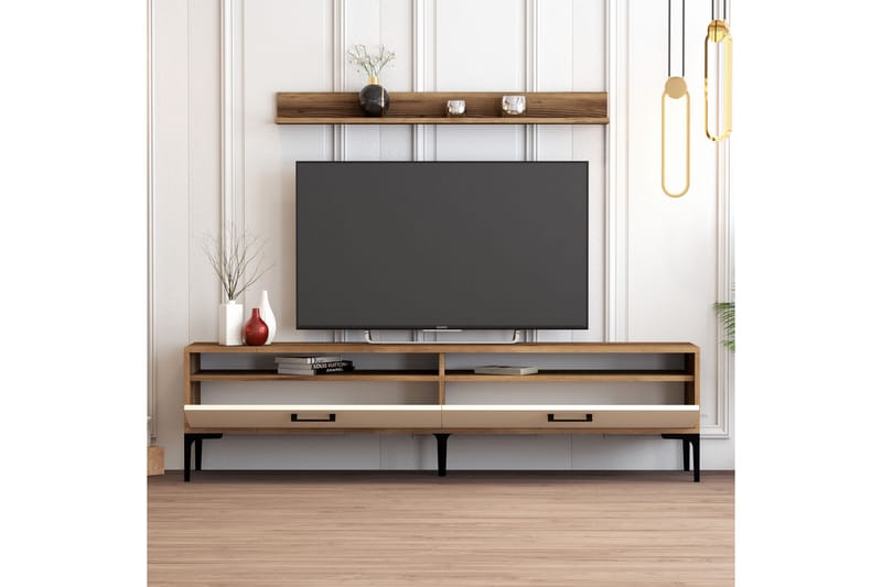 OBURUS Tv-möbelset 180x47 cm Brun - Tv-möbelset