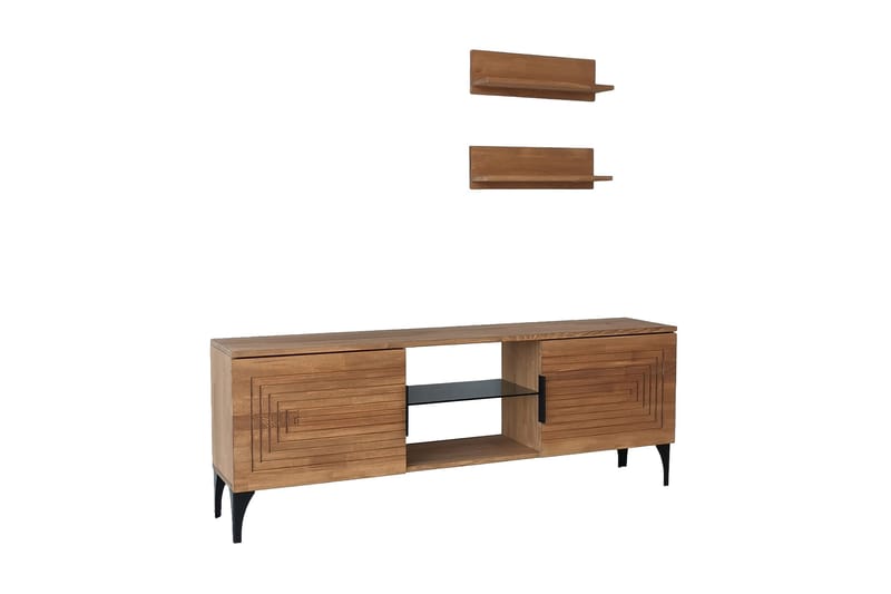 OBURUS Tv-möbelset 50x15 cm Brun - Möbler - Vardagsrum - Tv-möbler & mediamöbler - Tv-möbelset