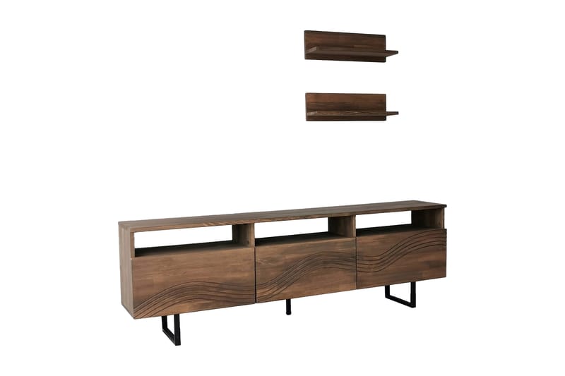 OBURUS Tv-möbelset 50x15 cm Brun - Möbler - Vardagsrum - Tv-möbler & mediamöbler - Tv-möbelset