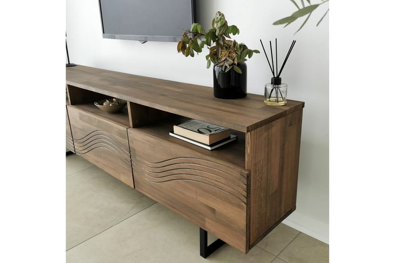 OBURUS Tv-möbelset 50x15 cm Brun - Möbler - Vardagsrum - Tv-möbler & mediamöbler - Tv-möbelset