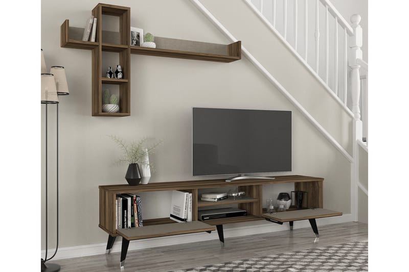 ORDBEND Tv-möbelset 180 cm Mörkbrun - Tv-möbelset