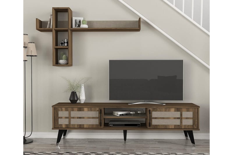 ORDBEND Tv-möbelset 180 cm Mörkbrun - Tv-möbelset