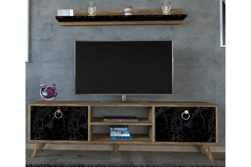 ORSOYA Tv-möbelset 160 cm Mörkbrun - Tv-möbelset