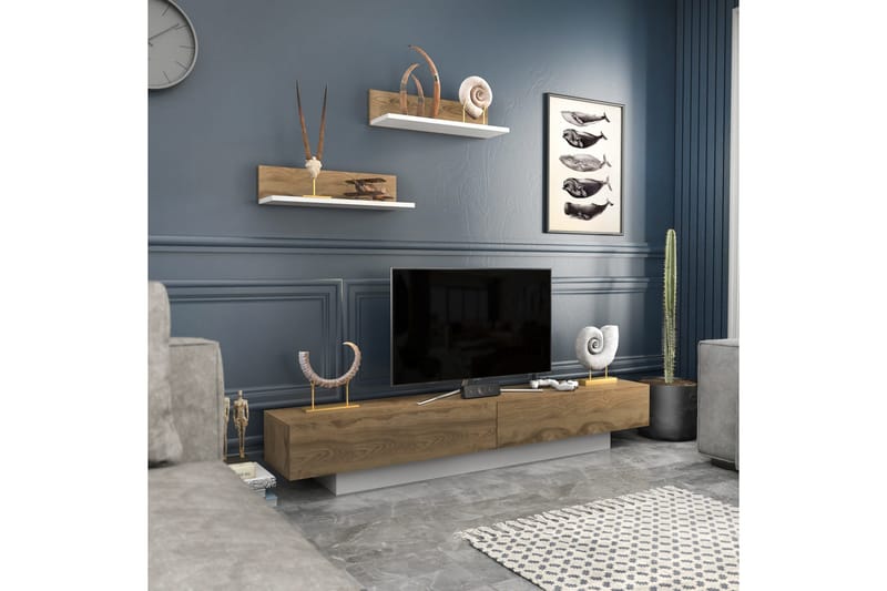 Rinorea Tv-möbelset 180x40 cm - Vit - Möbler - Vardagsrum - Tv-möbler & mediamöbler - Tv-möbelset