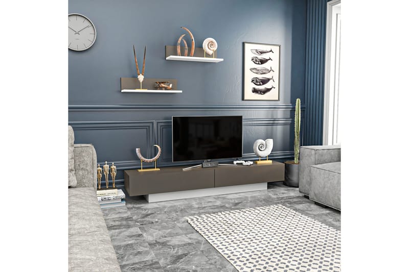 Rinorea Tv-möbelset 180x40 cm - Vit - Möbler - Vardagsrum - Tv-möbler & mediamöbler - Tv-möbelset