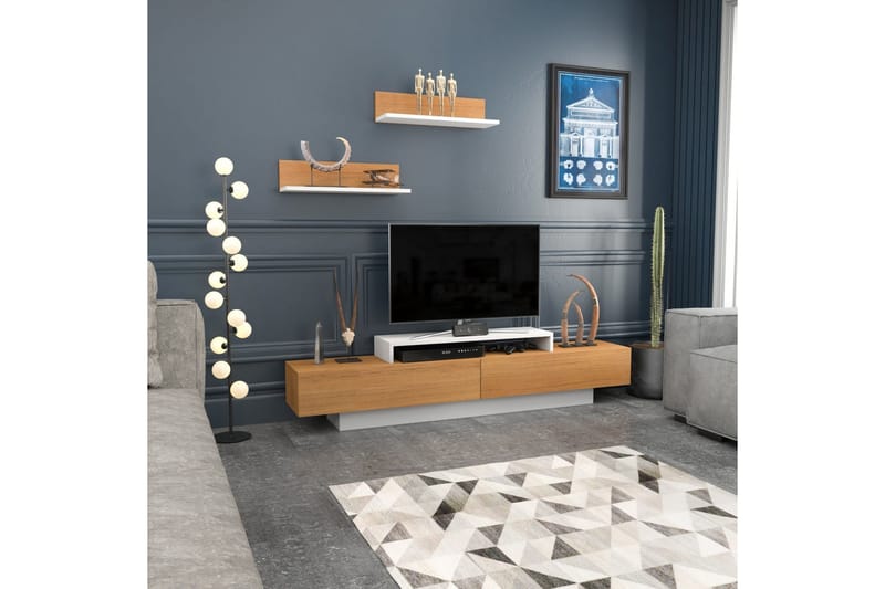 Rinorea Tv-möbelset 180x40 cm - Vit - Möbler - Vardagsrum - Tv-möbler & mediamöbler - Tv-möbelset