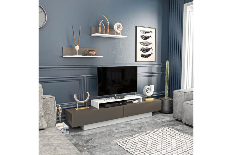 Rinorea Tv-möbelset 180x40 cm - Vit - Möbler - Vardagsrum - Tv-möbler & mediamöbler - Tv-möbelset