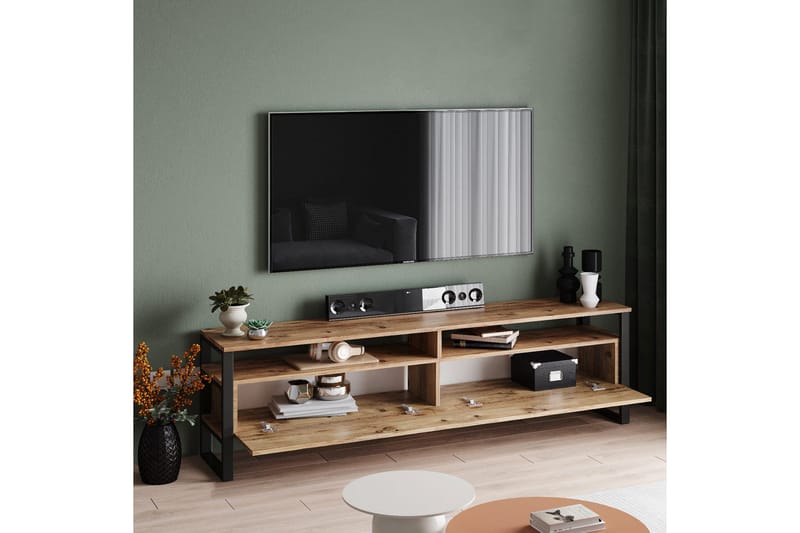 Rinorea Tv-möbelset 180x56 cm - Grön - Möbler - Vardagsrum - Tv-möbler & mediamöbler - Tv-möbelset
