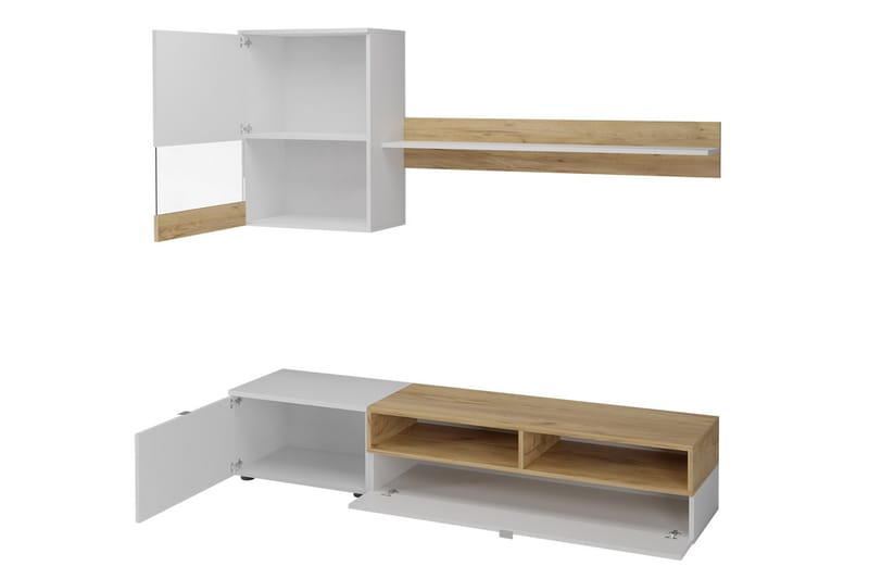 Roco TV-möbelset & LED - Vit - Möbler - Vardagsrum - Tv-möbler & mediamöbler - Tv-möbelset