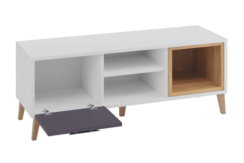 Sayuki Tv-möbelset 120 cm - Vit/Grå - Möbler - Vardagsrum - Tv-möbler & mediamöbler - Tv-möbelset
