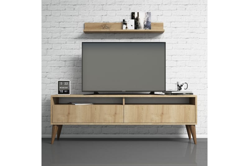 SHEEL TV-Möbelset 150 cm Ek - Ek - Möbler - Vardagsrum - Tv-möbler & mediamöbler - Tv-möbelset