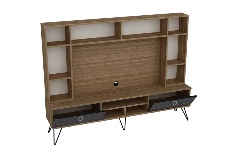 Sincerely TV-Möbelset 180 cm - Valnöt|Svart - Möbler - Vardagsrum - Tv-möbler & mediamöbler - Tv-möbelset