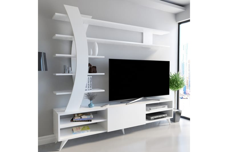STENHESTRA TV-Möbelset 180 cm Vit - Möbler - Vardagsrum - Tv-möbler & mediamöbler - Tv-m�öbelset