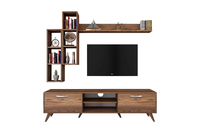 STIMMERBO TV-Möbelset 180 cm Brun - Möbler - Vardagsrum - Tv-möbler & mediamöbler - Tv-möbelset