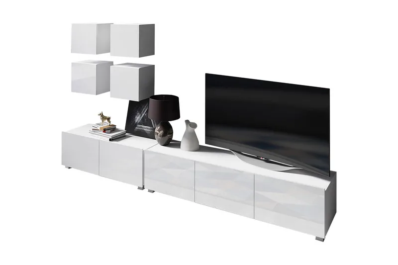 Tessan TV-möbelset - Grå/Vit - Möbler - Vardagsrum - Tv-möbler & mediamöbler - Tv-möbelset