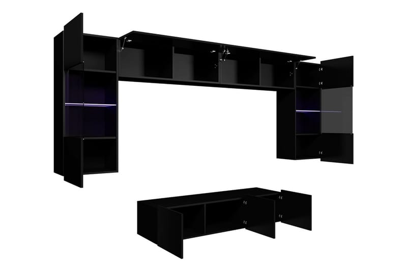 Tessan TV-möbelset - Svart/Vit - Möbler - Vardagsrum - Tv-möbler & mediamöbler - Tv-möbelset