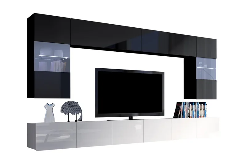 Tessan TV-möbelset - Svart/Vit - Möbler - Vardagsrum - Tv-möbler & mediamöbler - Tv-möbelset