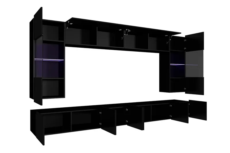 Tessan TV-möbelset - Svart/Vit - Möbler - Vardagsrum - Tv-möbler & mediamöbler - Tv-möbelset
