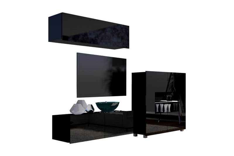 Tessan TV-möbelset - Svart/Vit - Möbler - Vardagsrum - Tv-möbler & mediamöbler - Tv-möbelset