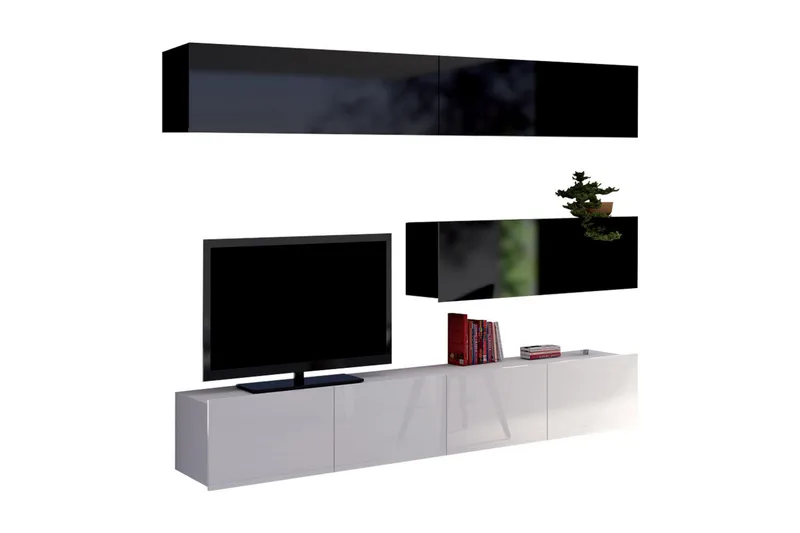 Tessan TV-möbelset - Svart/Vit - Möbler - Vardagsrum - Tv-möbler & mediamöbler - Tv-möbelset