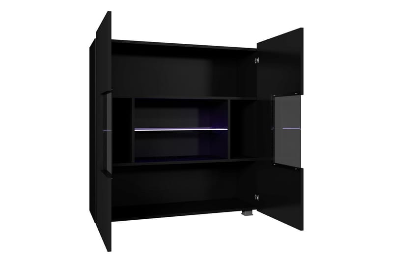 TRACEY TV-möbelset - Svart/Vit Led-Belysning - Möbler - Vardagsrum - Tv-möbler & mediamöbler - Tv-möbelset