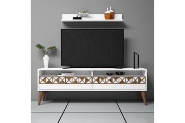 TUERO TV-Möbelset 150 cm Vit