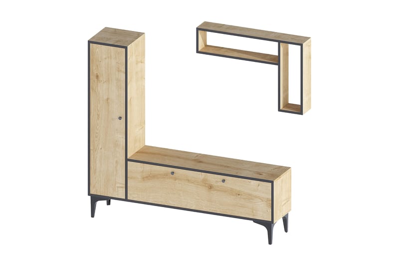 UKHAND Tv-möbelset 118x49 cm Blå - Möbler - Vardagsrum - Tv-möbler & mediamöbler - Tv-möbelset