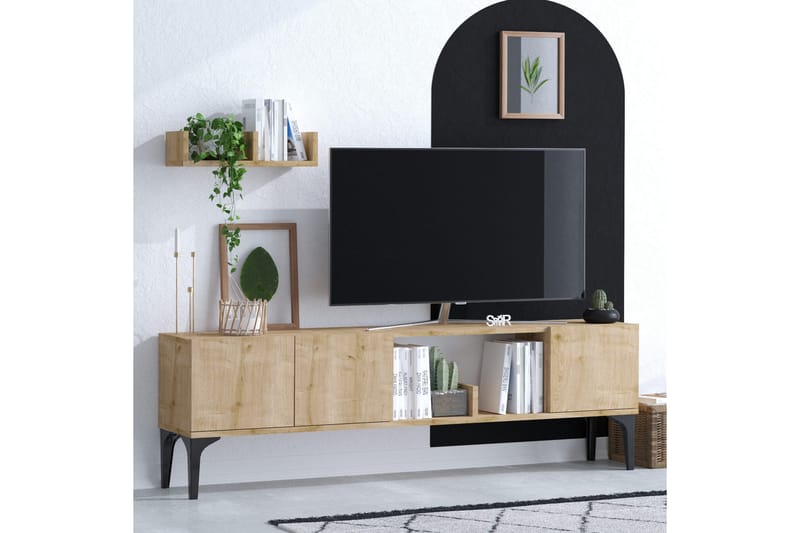 UKHAND Tv-möbelset 150x47 cm Blå - Möbler - Vardagsrum - Tv-möbler & mediamöbler - Tv-möbelset