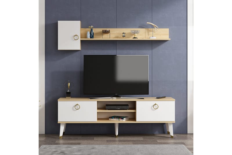 UKHAND Tv-möbelset 150x50 cm Blå - Tv-möbelset