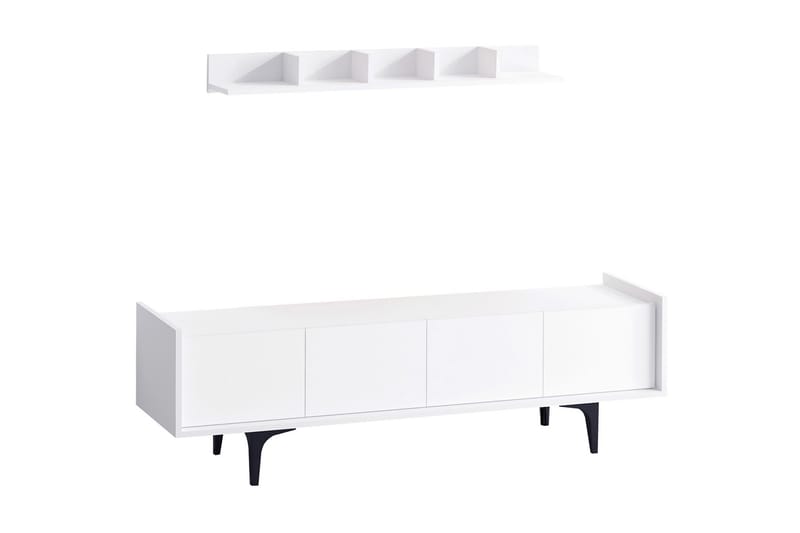 UKHAND Tv-möbelset 150x57 cm Vit - Möbler - Vardagsrum - Tv-möbler & mediamöbler - Tv-möbelset