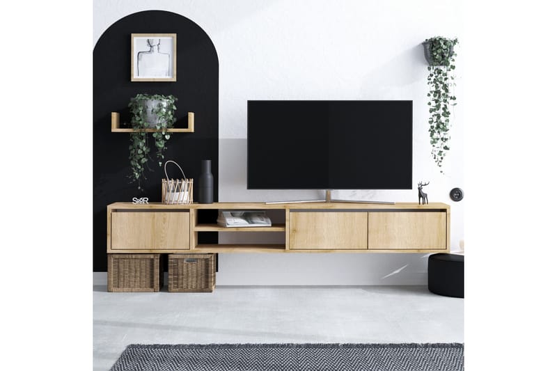 UKHAND Tv-möbelset 180x25 cm Blå - Möbler - Vardagsrum - Tv-möbler & mediamöbler - Tv-möbelset