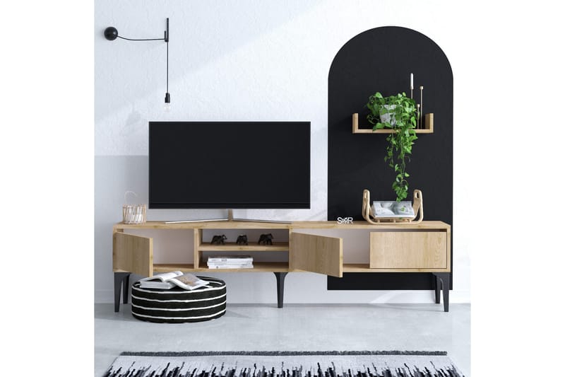 UKHAND Tv-möbelset 180x50 cm Blå - Tv-möbelset