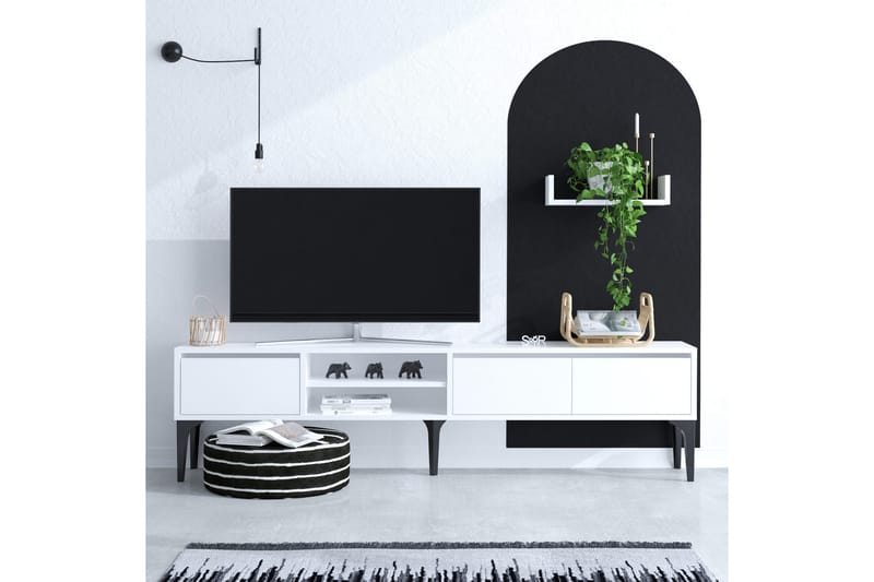 UKHAND Tv-möbelset 180x50 cm Vit - Möbler - Vardagsrum - Tv-möbler & mediamöbler - Tv-möbelset