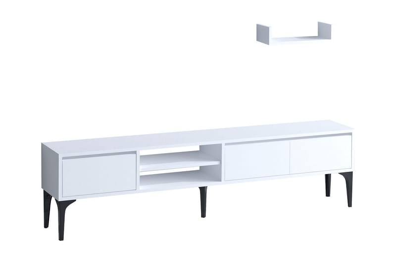 UKHAND Tv-möbelset 180x50 cm Vit - Möbler - Vardagsrum - Tv-möbler & mediamöbler - Tv-möbelset