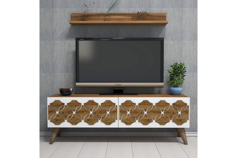 VARRED TV-Möbelset 120 cm Brun - Tv-möbelset