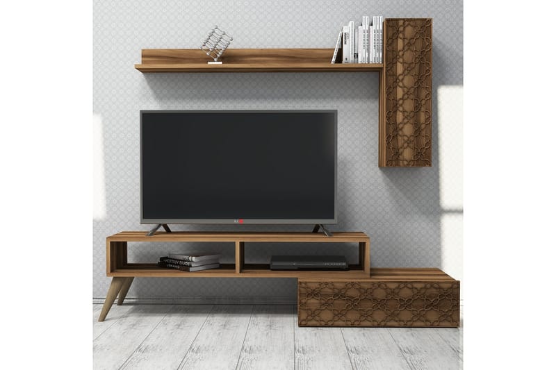 VARRED TV-Möbelset 150 cm Brun - Brun - Möbler - Vardagsrum - Tv-möbler & mediamöbler - Tv-möbelset
