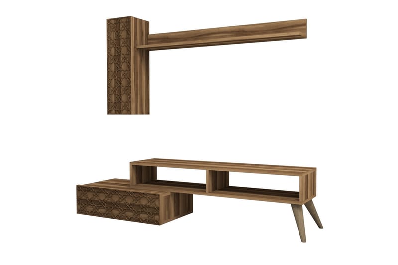 VARRED TV-Möbelset 150 cm Brun - Brun - Möbler - Vardagsrum - Tv-möbler & mediamöbler - Tv-möbelset