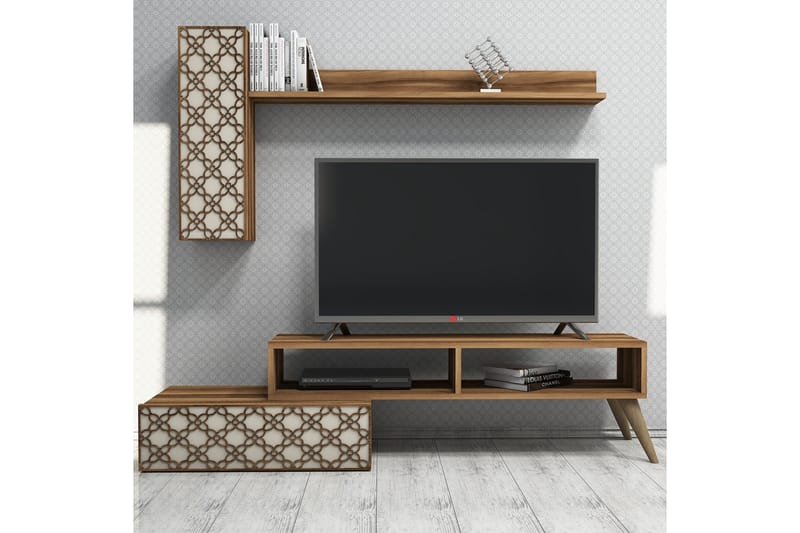 VARRED TV-Möbelset 150 cm Brun - Möbler - Vardagsrum - Tv-möbler & mediamöbler - Tv-möbelset