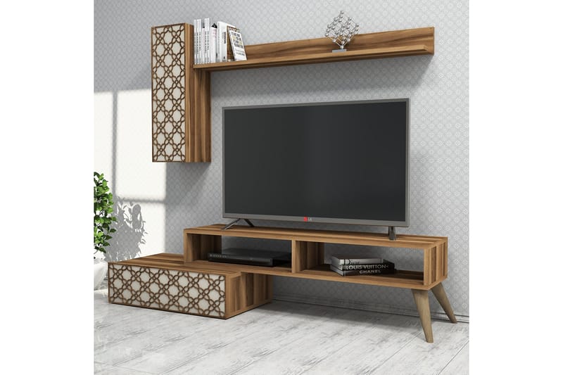 VARRED TV-Möbelset 150 cm Brun - Möbler - Vardagsrum - Tv-möbler & mediamöbler - Tv-möbelset