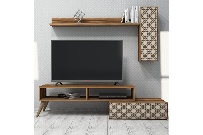VARRED TV-Möbelset 150 cm Brun - Möbler - Vardagsrum - Tv-möbler & mediamöbler - Tv-möbelset