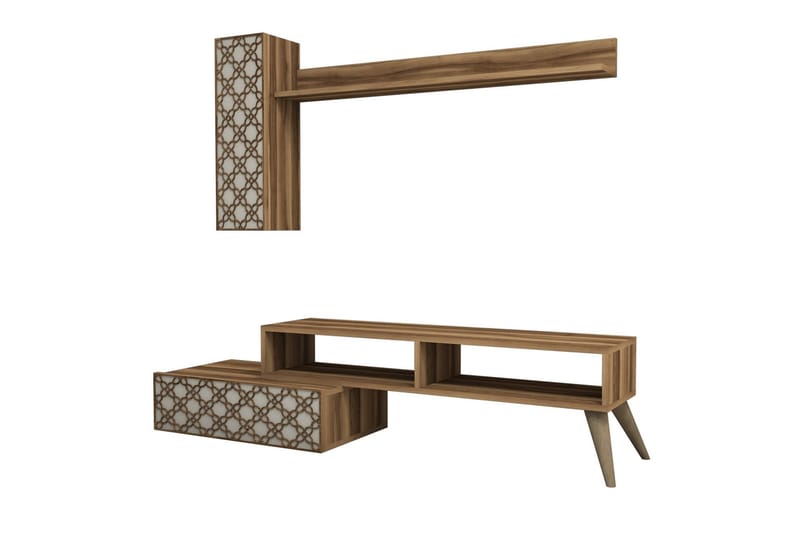 VARRED TV-Möbelset 150 cm Brun - Möbler - Vardagsrum - Tv-möbler & mediamöbler - Tv-möbelset