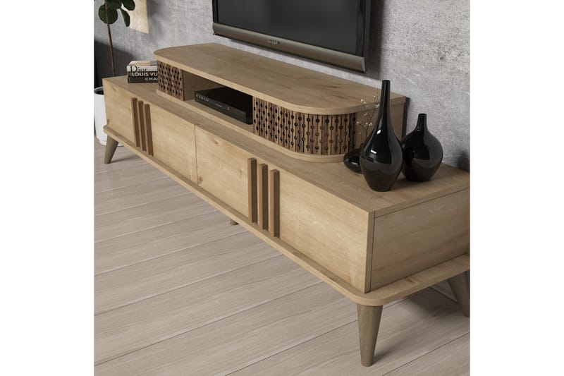 VARRED TV-Möbelset 168 cm Brun - Beige - Tv-möbelset