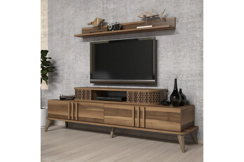 VARRED TV-Möbelset 168 cm Brun - Brun - Tv-möbelset